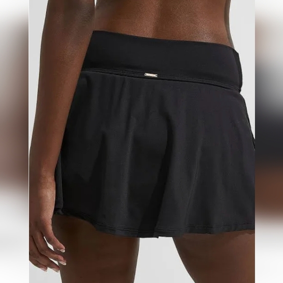 Anne Cole Full-coverage miniskirt with built-in bikini swim bottom Sz24W - Picture 4 of 11